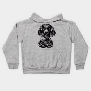 Dachshund, Wiener Dog Puppy, Doxie Mom Kids Hoodie